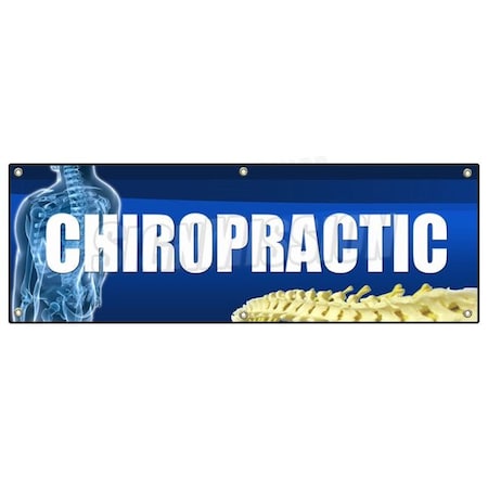 Signmission CHIROPRACTIC BANNER SIGN back chiropractor signs adjustments clinic medical B-72 Chiropractic